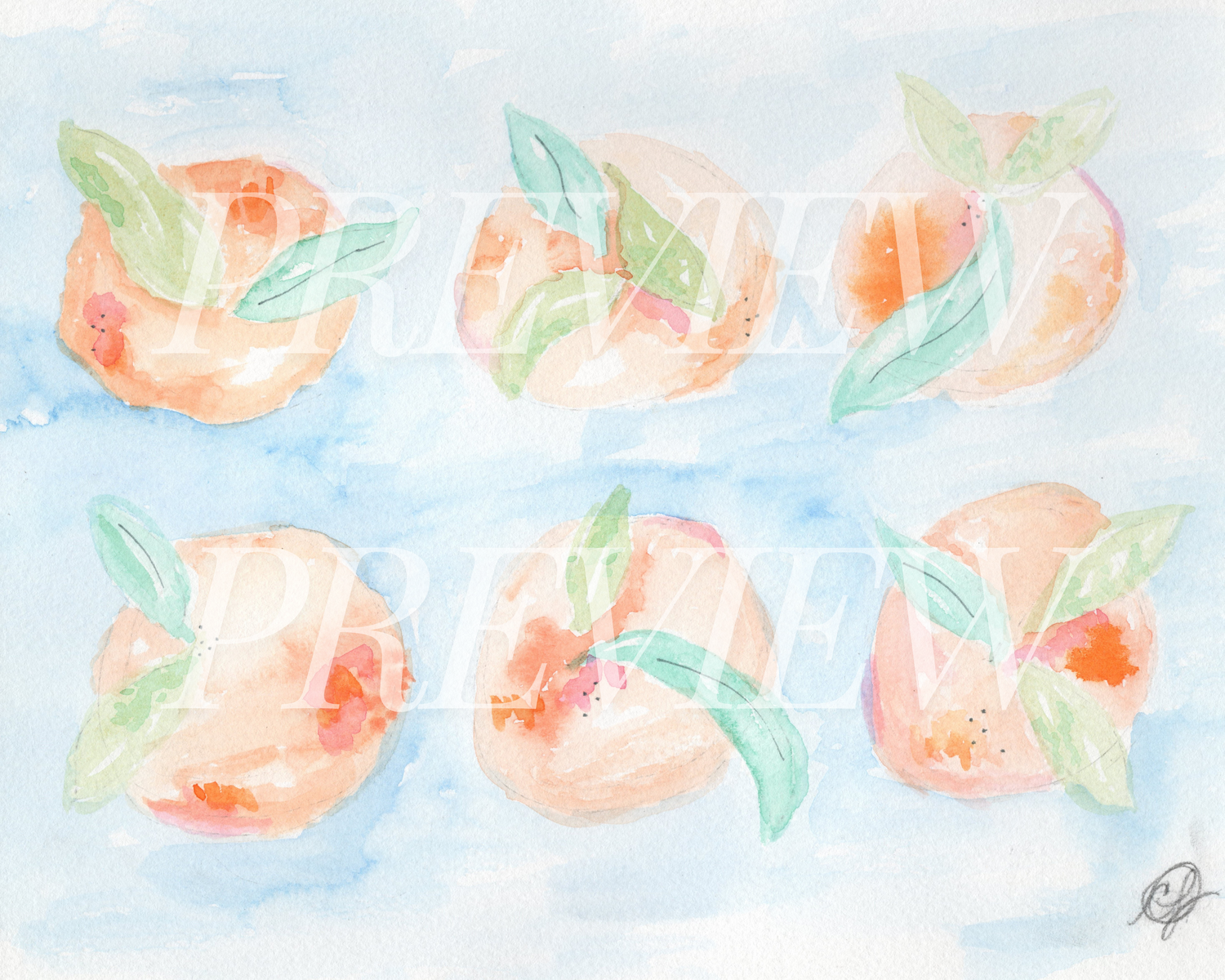 Digital Watercolor Collection by: Christina Leigh