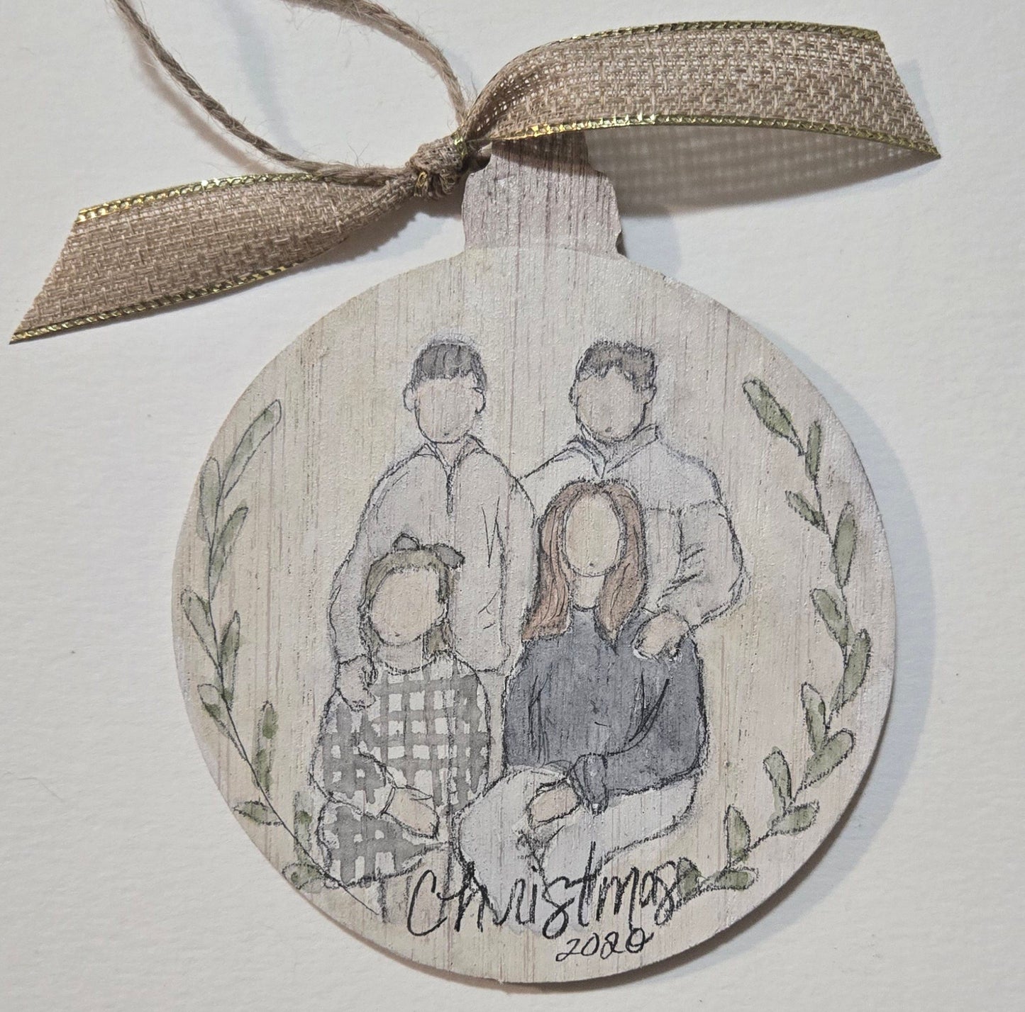 Paint us Cheery and Bright (Custom Christmas Ornament)