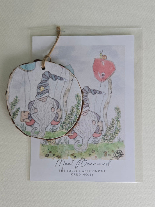 Bernard Ornament with Collectable Card